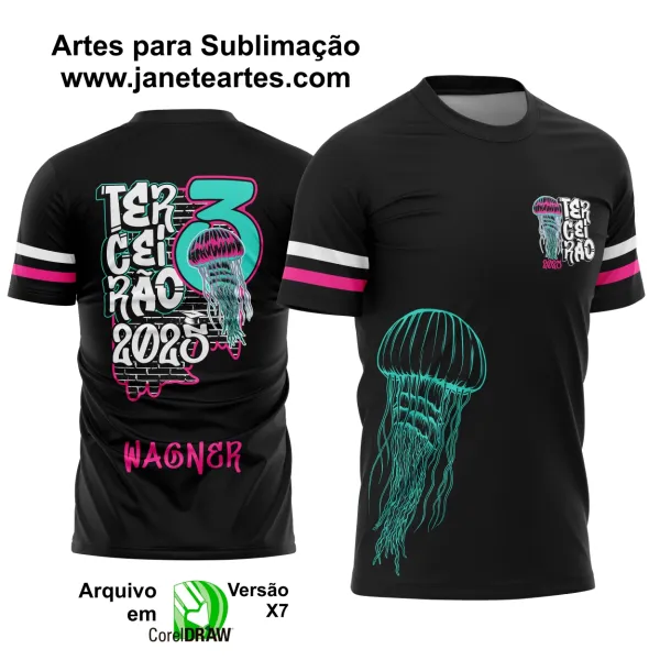 Arte Vetor Camisa Terceirão Água Viva