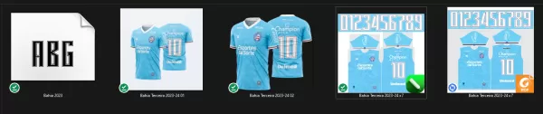 Arte Vetor Camisa Time Bahia Terceira 2023