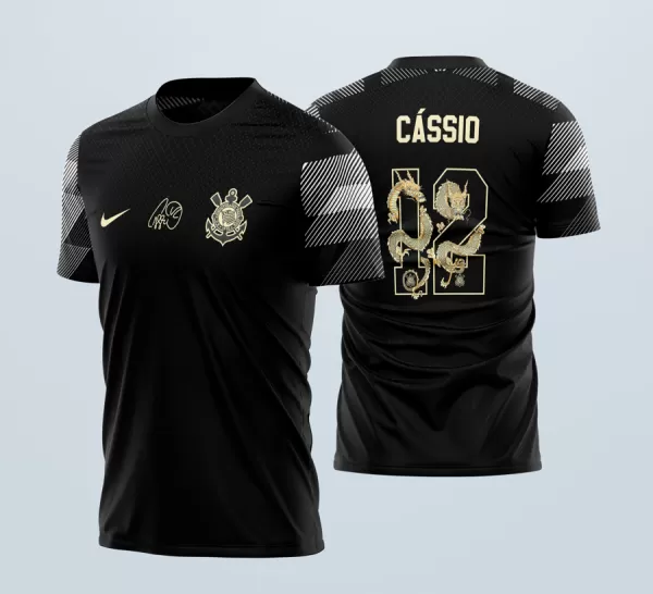 Arte Vetor Camisa Time Corinthians Cassio 603 Jogos 2022-23 x7