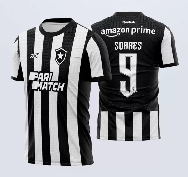 Arte Vetor Camisa Titular Reebok Botafogo 2023-24