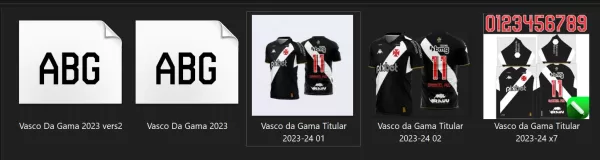Arte Vetor Camisa Vasco da Gama Titular 2023-24