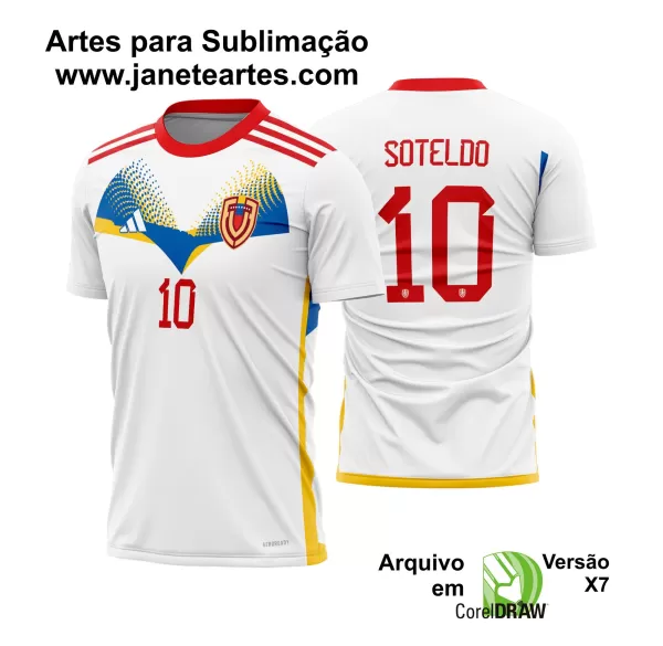 Arte Vetor Camisa Venezuela Reserva 2024 - 2025