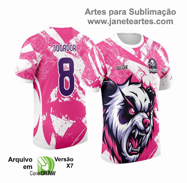 Arte Vetor Camisa de Interclasse 2024 - 2025 - Panda Rosa