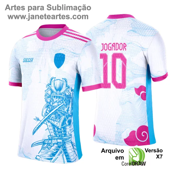 Arte Vetor Camisa de Interclasse 2025: Samurai Espada