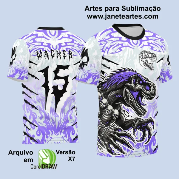 Arte Vetor Camisa de Interclasse Dino T-Rex 2024 - 2025