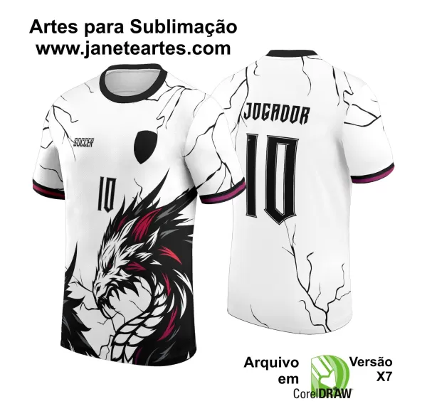 Arte Vetor Camisa de Interclasse Dragão 2024 - 2025