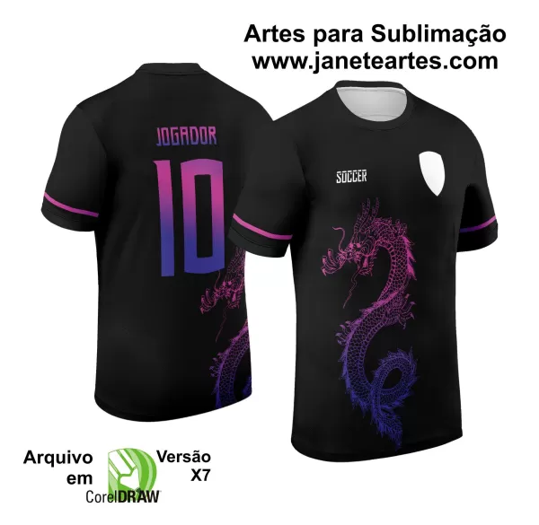 Arte Vetor Camisa de Interclasse Dragão 2024 - 2025
