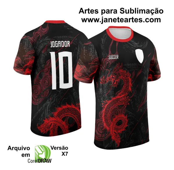 Arte Vetor Camisa de Interclasse Dragão 2024 - 2025