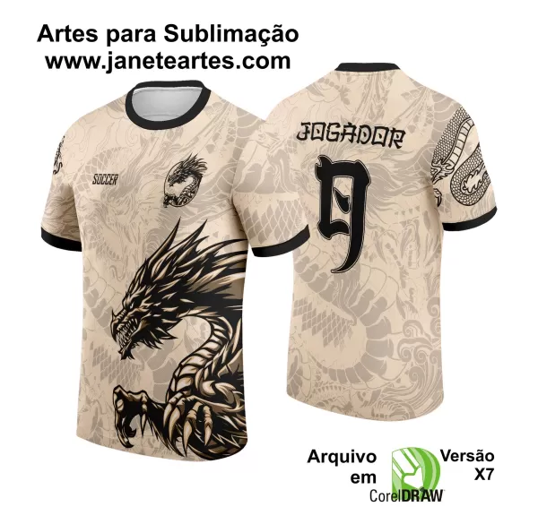 Arte Vetor Camisa de Interclasse Dragão 2024 - 2025