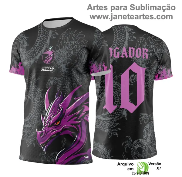 Arte Vetor Camisa de Interclasse Dragão -  Jogos Internos 2024 - 2025