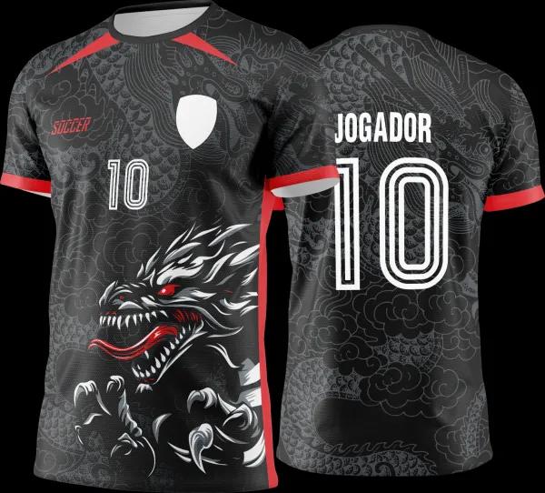 Arte Vetor Camisa de Interclasse Dragão - Jogos Internos 2024 - 2025