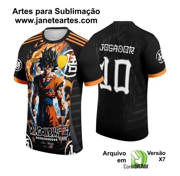 Arte Vetor Camisa de Interclasse Dragon Ball 2024 - 2025