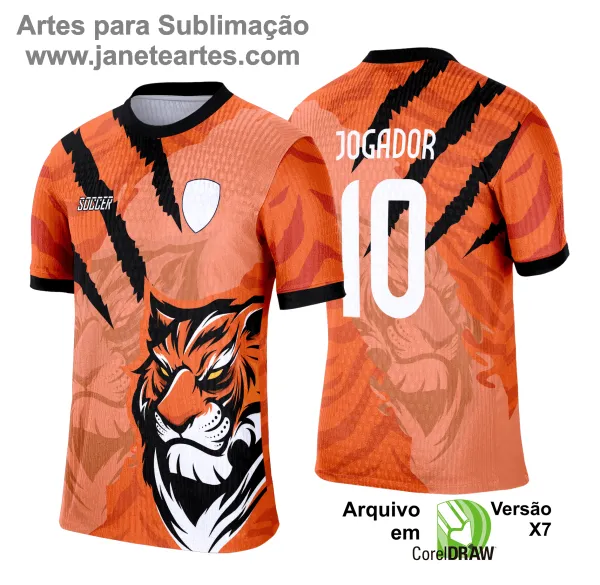 Arte Vetor Camisa de Interclasse Escolar 2025: TIGRE