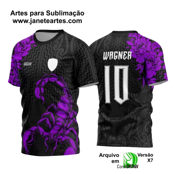 Arte Vetor Camisa de Interclasse Escorpião 2024 - 2025