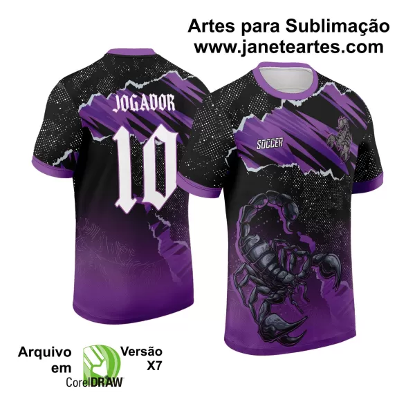 Arte Vetor Camisa de Interclasse Escorpião 2024 - 2025