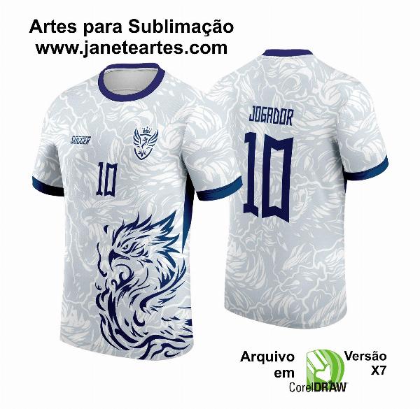 Arte Vetor Camisa de Interclasse Fênix Branca 2024 - 2025