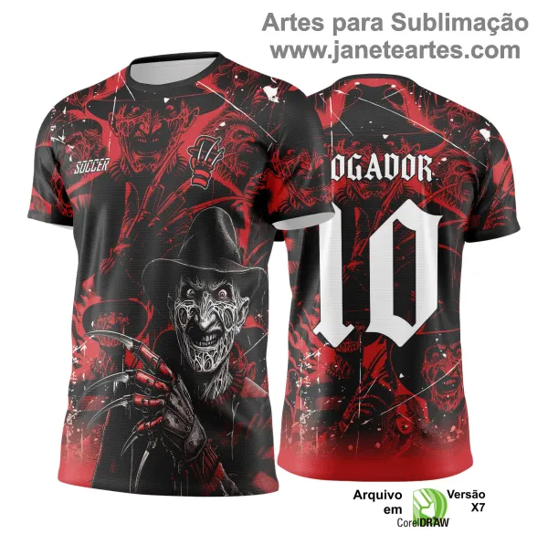 Arte Vetor Camisa de Interclasse Fredy Krueger -  Jogos Internos 2024 - 2025