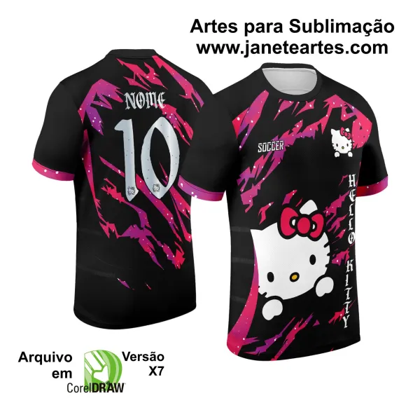 Arte Vetor Camisa de Interclasse Hello Kitty 2024 - 2025