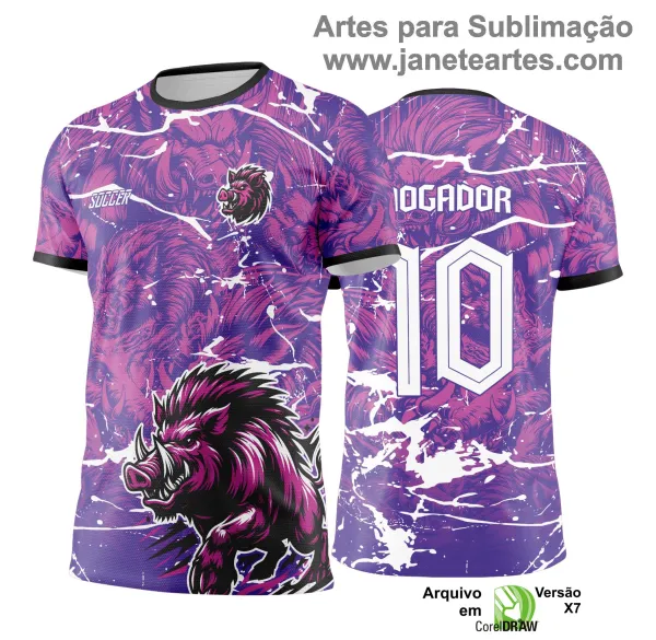 Arte Vetor Camisa de Interclasse Javali -  Jogos Internos 2024 - 2025