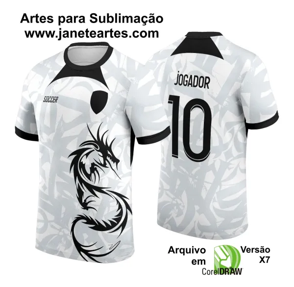 Arte Vetor Camisa de Interclasse Jogos Internos Dragão 2024 - 2025