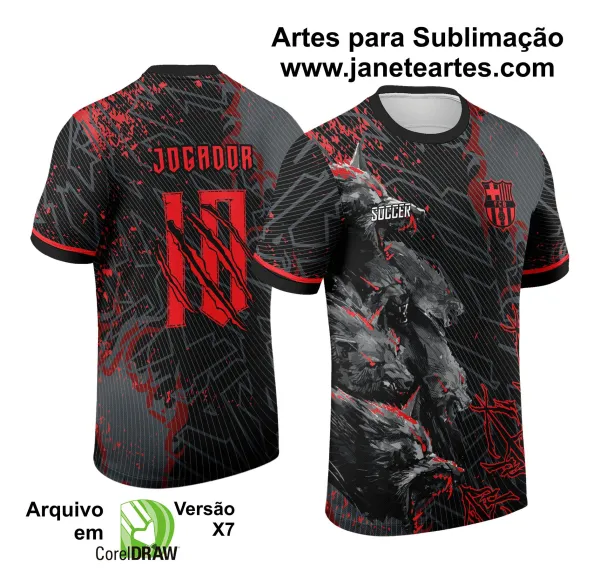 Arte Vetor Camisa de Interclasse Jogos Internos Lobos 2024