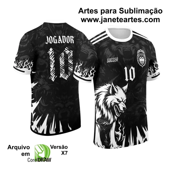 Arte Vetor Camisa de Interclasse Lobo 2024 - 2025