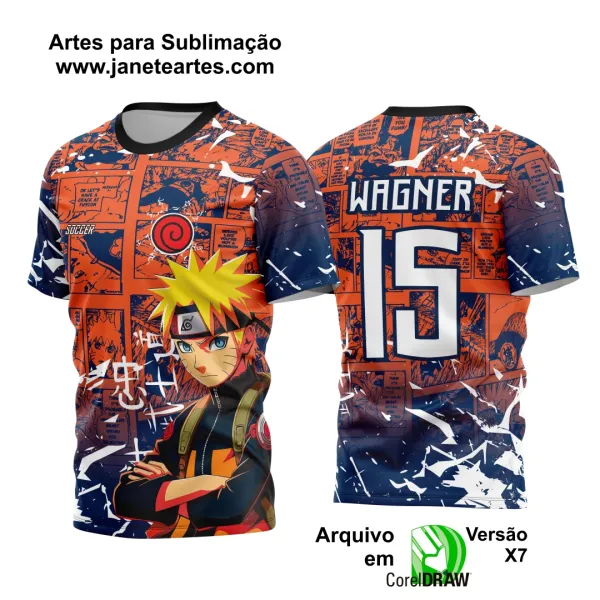 Arte Vetor Camisa de Interclasse Naruto 2024 - 2025