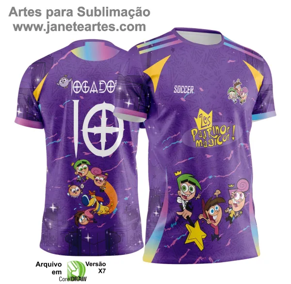 Arte Vetor - Camisa de Interclasse Padrinhos Mágicos - 2025