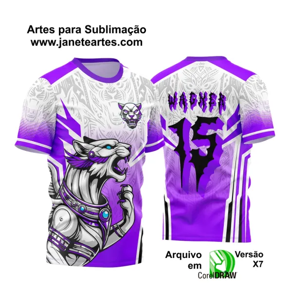 Arte Vetor Camisa de Interclasse Pantera Divina 2024 - 2025