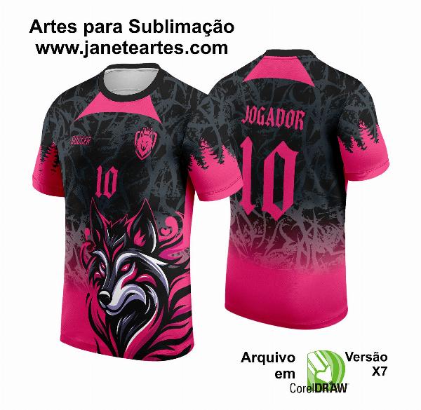 Arte Vetor Camisa de Interclasse Raposa Rosa 2024 - 2025