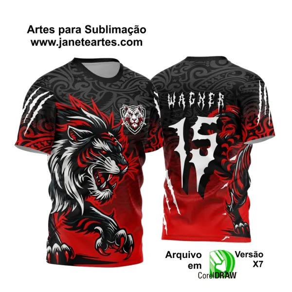 Arte Vetor Camisa de Interclasse Tigre 2024 - 2025