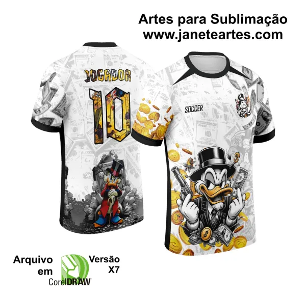 Arte Vetor Camisa de Interclasse Tio Patinhas 2024 - 2025