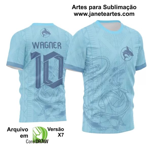 Arte Vetor Camisa de Interclasse Tubarão 2024 - 2025