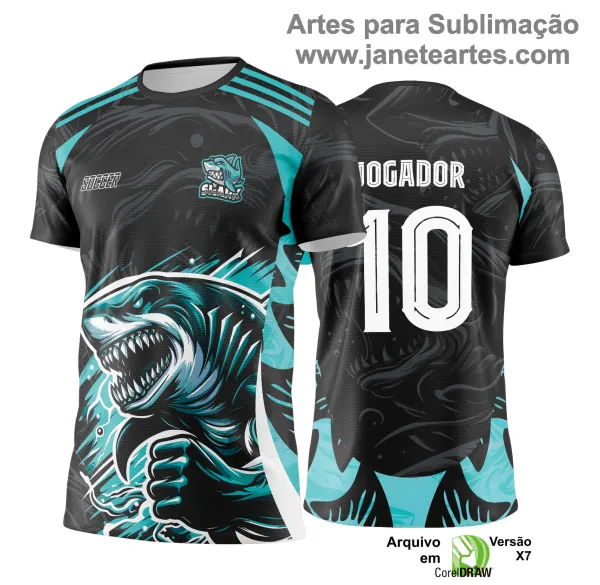 Arte Vetor - Camisa de Interclasse Tubarão - 2025