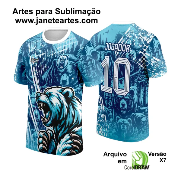 Arte Vetor Camisa de Interclasse Urso 2024 - 2025