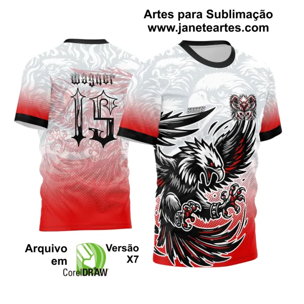 Arte Vetor Camisa de Interclasse Águia Dark M1 2024 - 2025