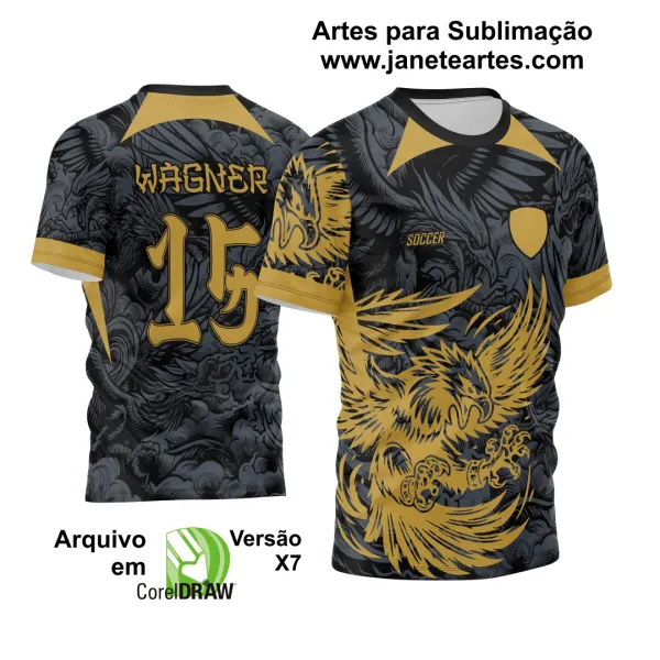 Arte Vetor Camisa de Interclasse Águia Dourada 2024 - 2025