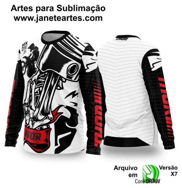 Arte Vetor Camisa de MOTOCROSS 2024 - 2025