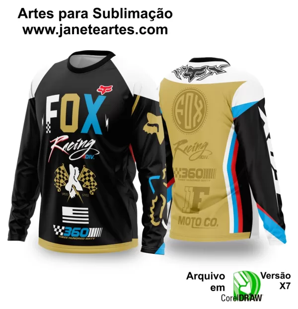 Arte Vetor Camisa de MOTOCROSS 2024 - 2025