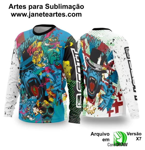 Arte Vetor Camisa de MOTOCROSS 2024 - 2025