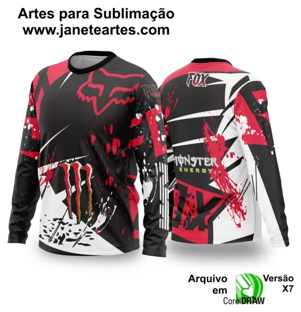 Arte Vetor Camisa de MOTOCROSS 2024 - 2025