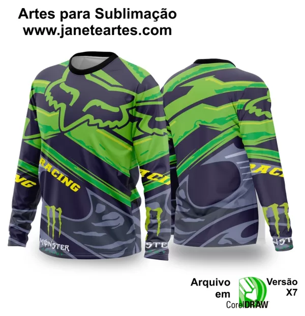 Arte Vetor Camisa de MOTOCROSS 2024 - 2025