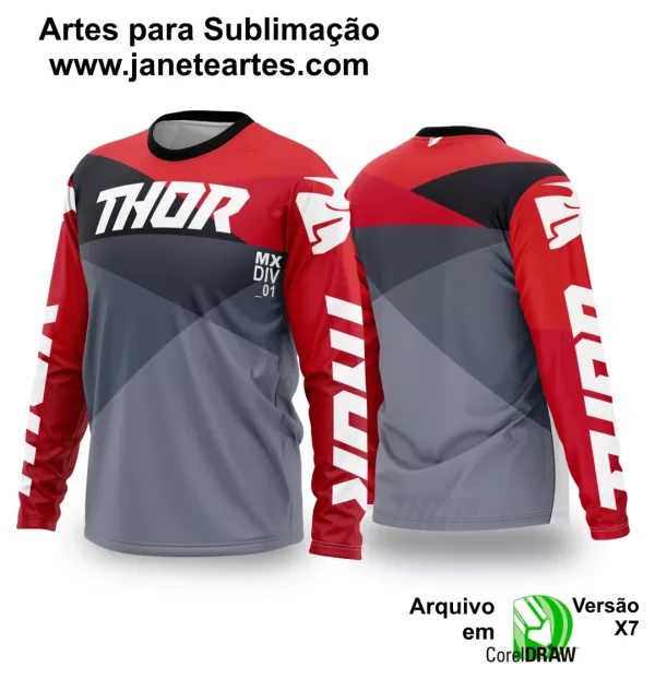 Arte Vetor Camisa de MOTOCROSS 2024 - 2025