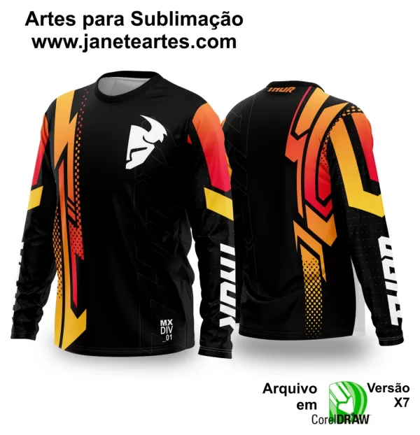 Arte Vetor Camisa de MOTOCROSS 2024 - 2025