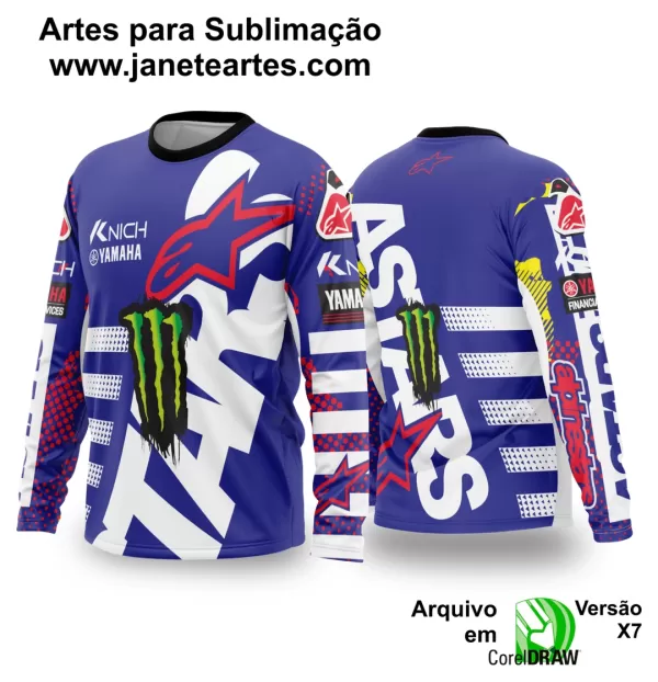 Arte Vetor Camisa de MOTOCROSS 2024 - 2025