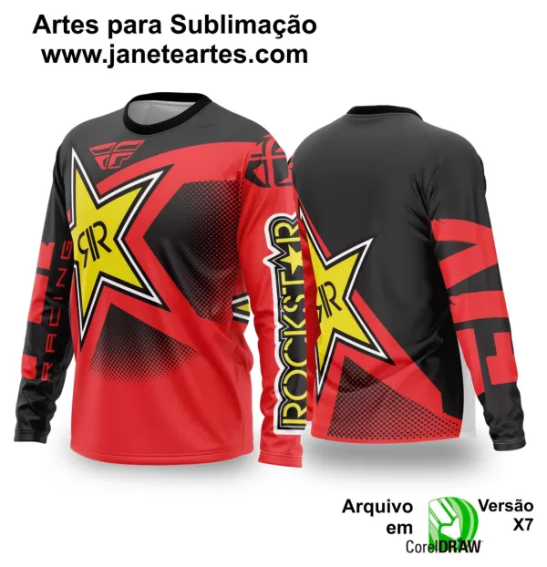 Arte Vetor Camisa de MOTOCROSS 2024 - 2025