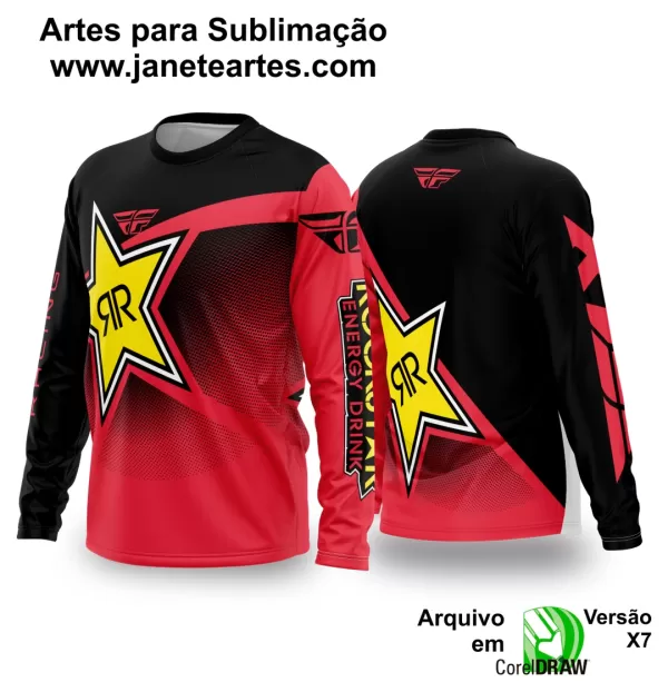 Arte Vetor Camisa de MOTOCROSS 2024 - 2025