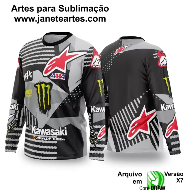 Arte Vetor Camisa de MOTOCROSS 2024 - 2025