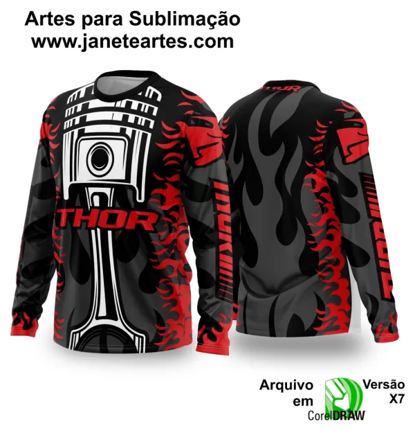 Arte Vetor Camisa de MOTOCROSS 2024 - 2025