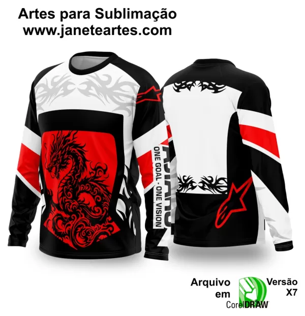 Arte Vetor Camisa de MOTOCROSS 2024 - 2025